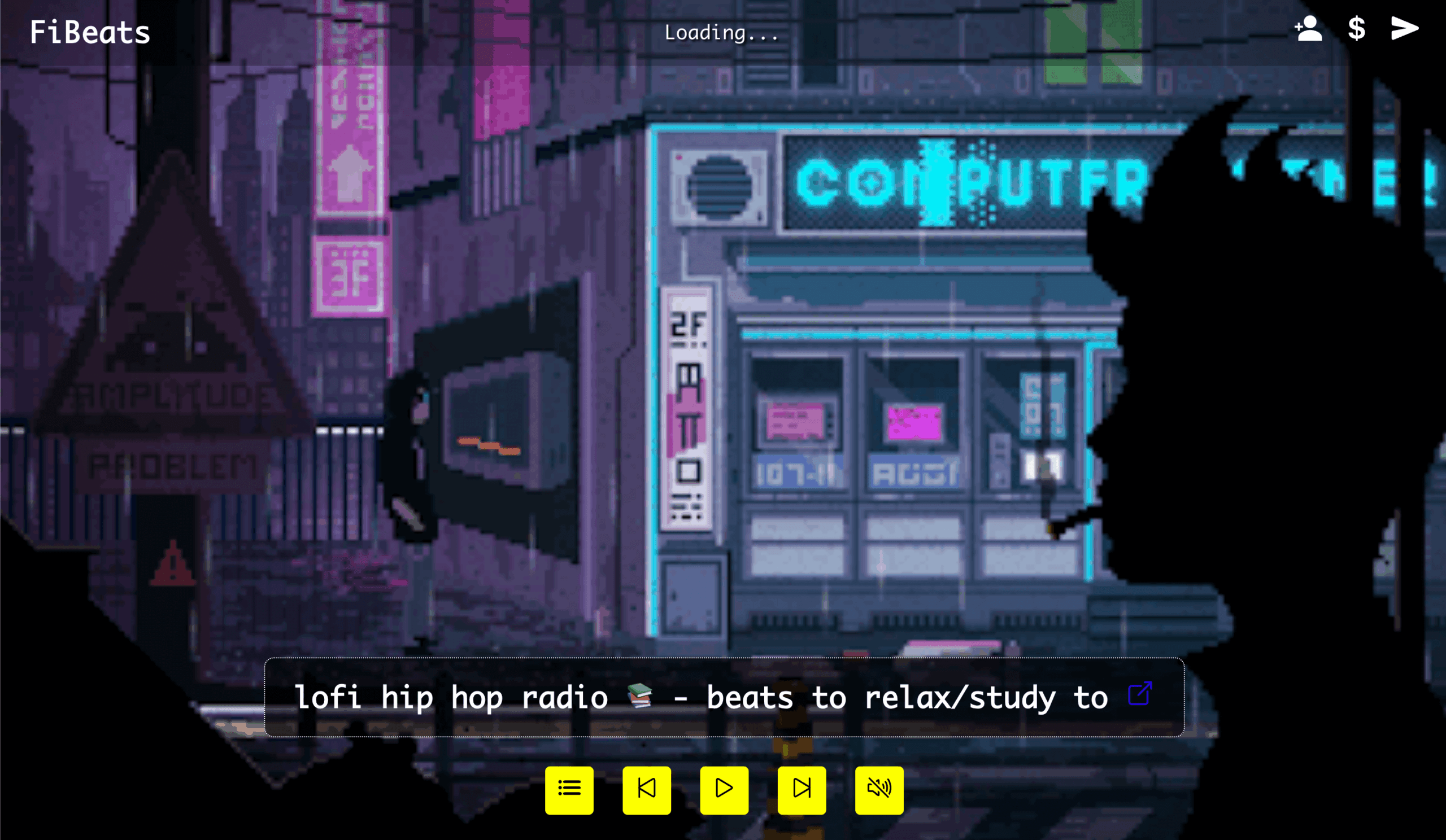 FiBeats UI Screenshot
